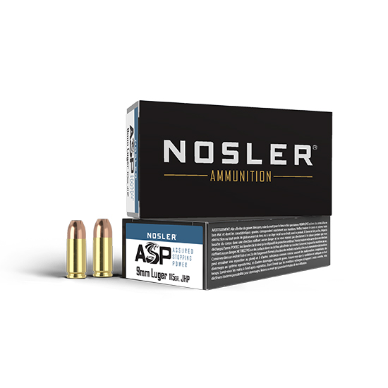 NOS AMMO 9MM 115GR JHP ASP 50/10 - Ammunition